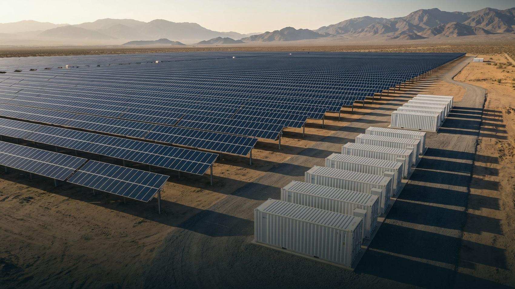 Utility-scale solar and battery storage